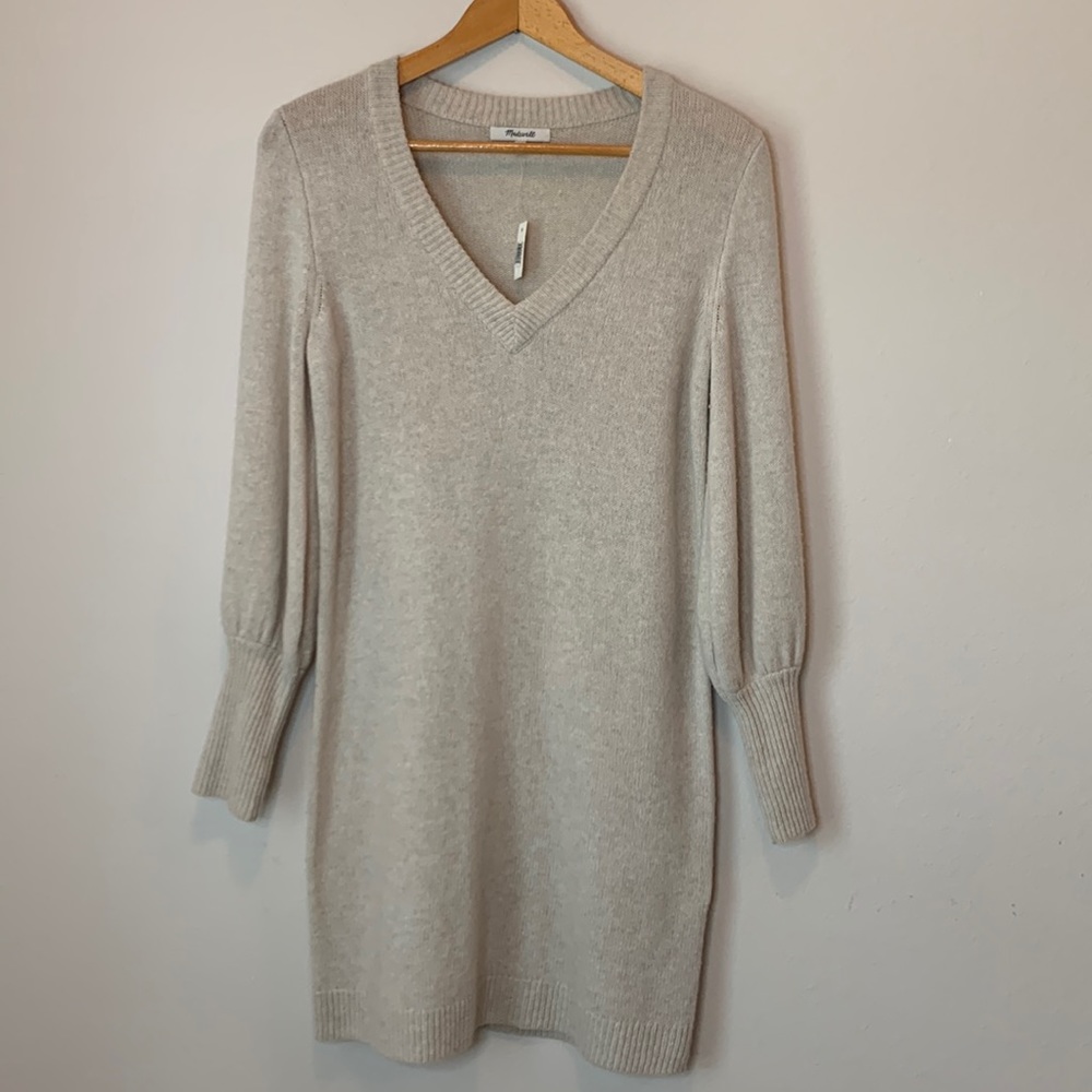 Madewell V-Neck Sweater Dress